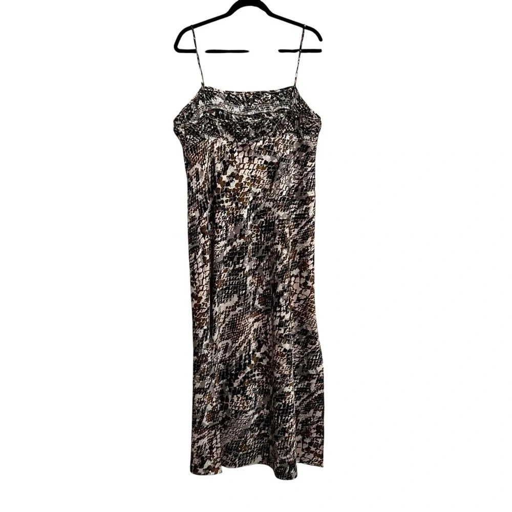 By Anthropologie Square-Neck Slip Dress SIZE XL - Picture 6 of 13